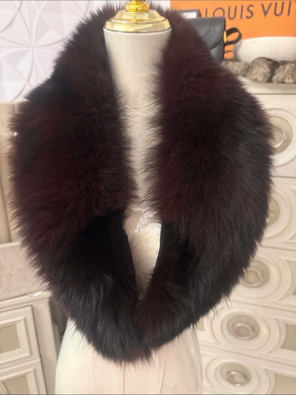 Real Fox fur collar